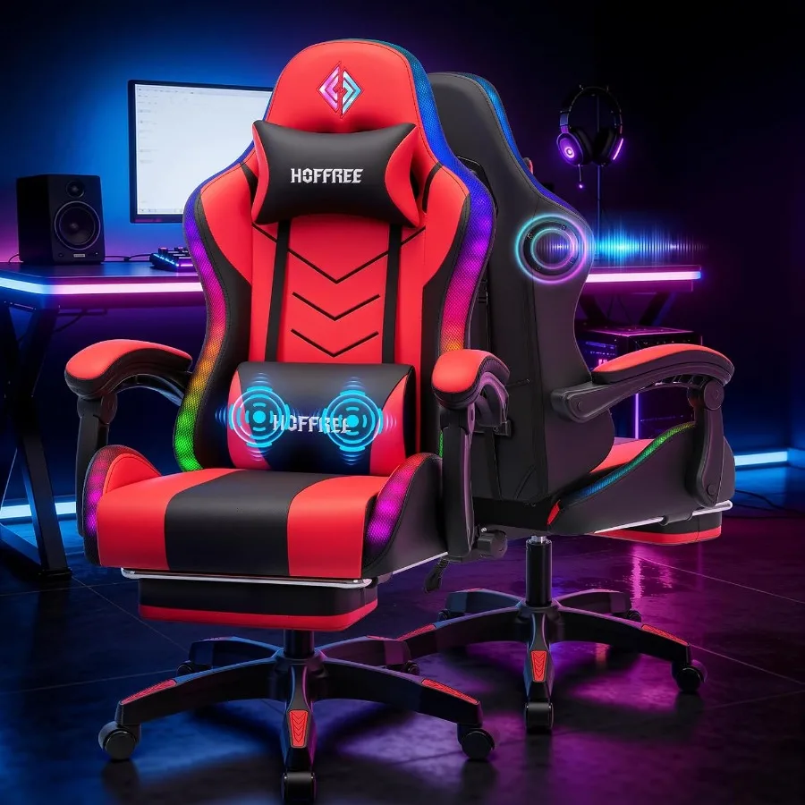 كرسي ألعاب RGB مزود بمكبرات صو - مراجعة Speakers وسعره