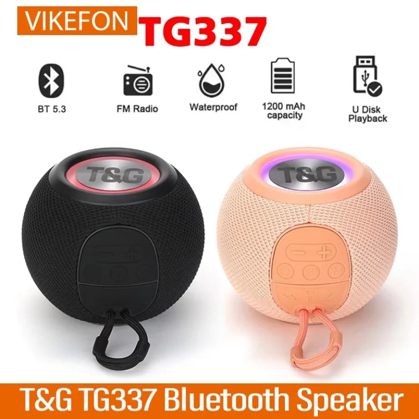 مكبر صوت بلوتوث TG337 TWS مع ص - مراجعة Portable Bluetooth Speaker Waterproof Ipx7 وسعره