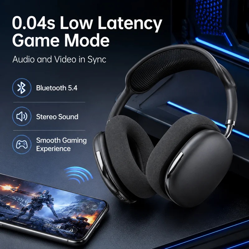 سماعات رأس لاسلكية بتقنية البل - مراجعة Anc Wireless Over Ear Headphones وسعره