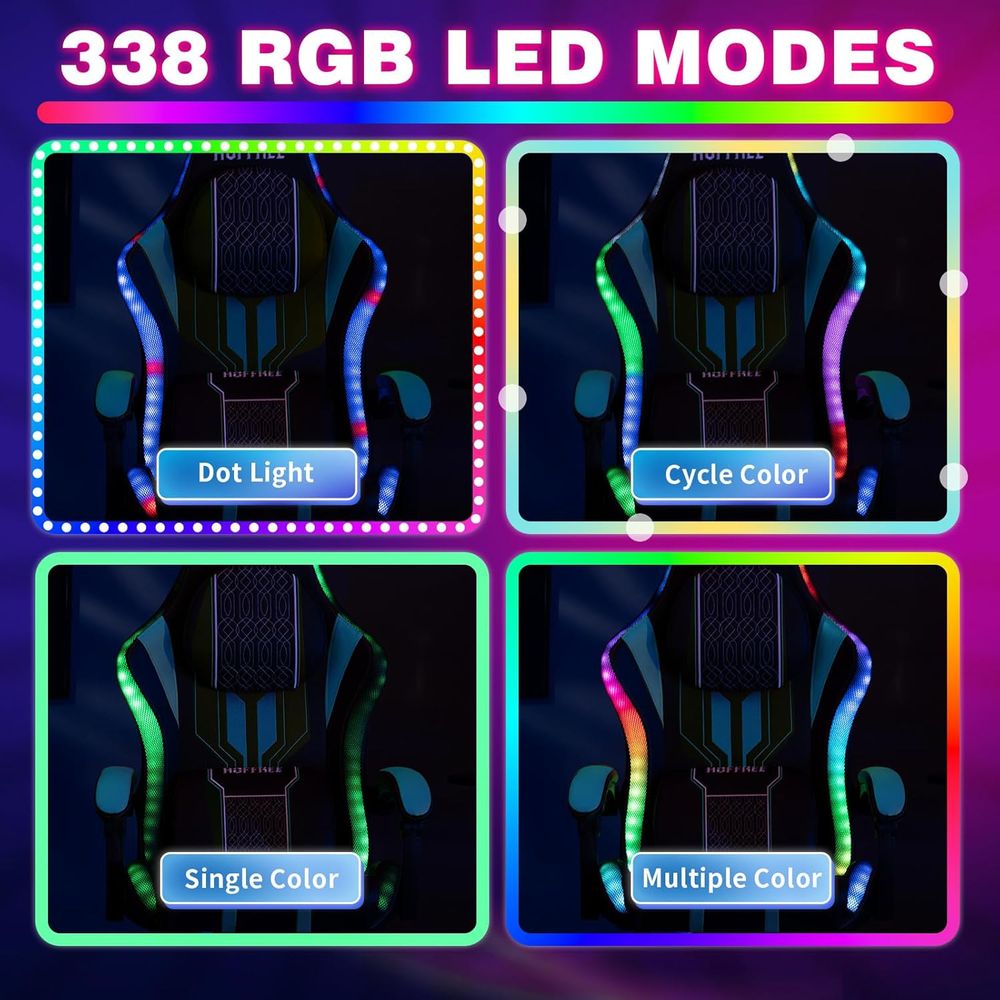 كرسي ألعاب مع إضاءة LED ومكبرا - مراجعة Speakers وسعره