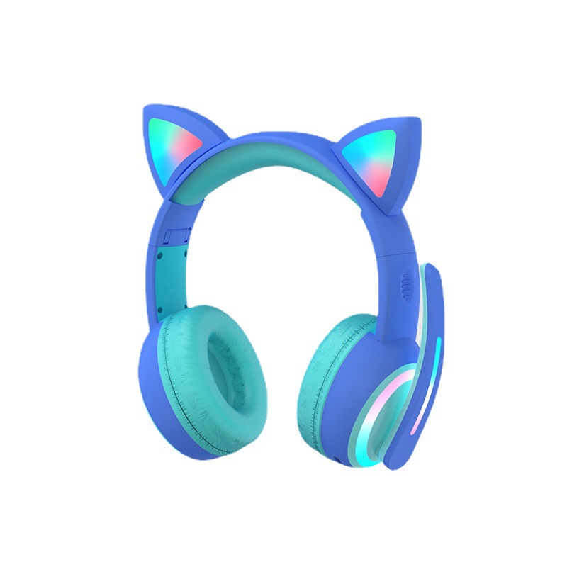 سماعات رأس بلوتوث بتصميم أذن ا - مراجعة Cat Ear Bluetooth Headset Led وسعره